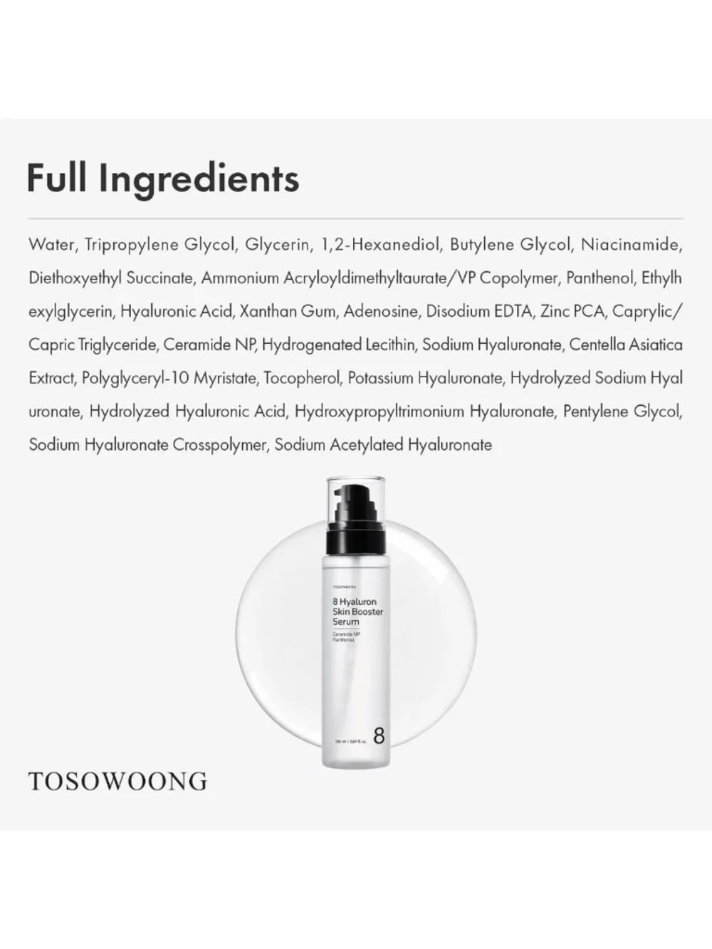 Hydrating Hyaluron Serum with Niacinamide & Glycerin for Plump Glass Skin, 150ml